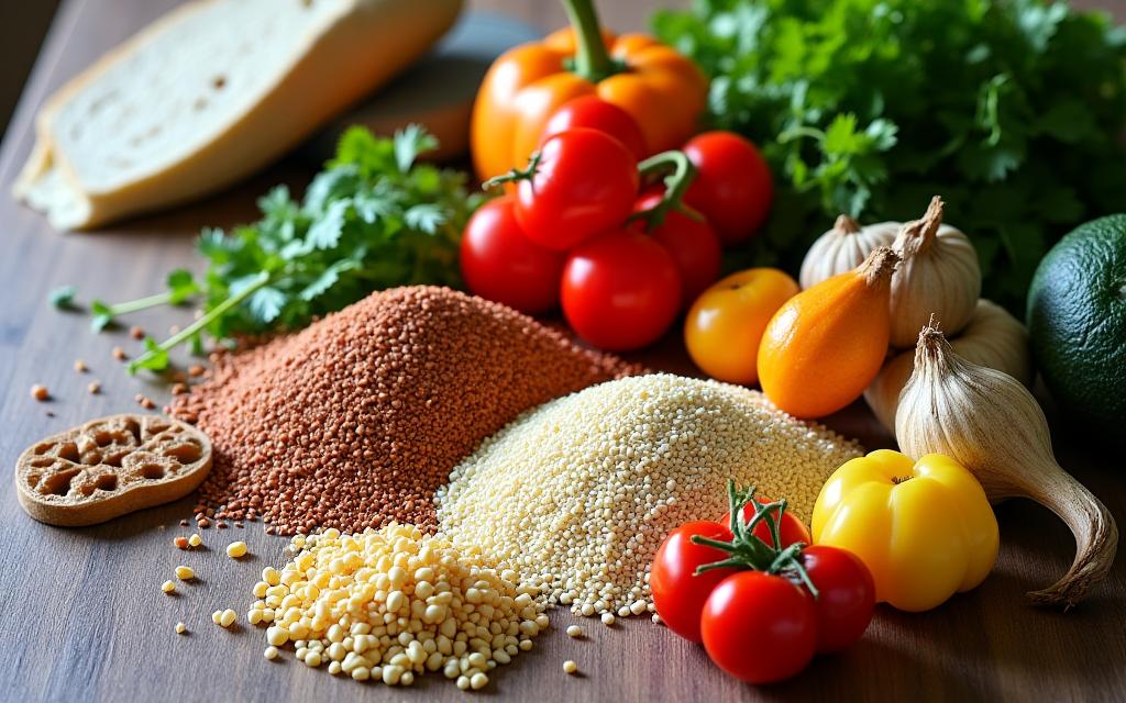 Fresh, colourful ingredients for allergy-safe cooking
