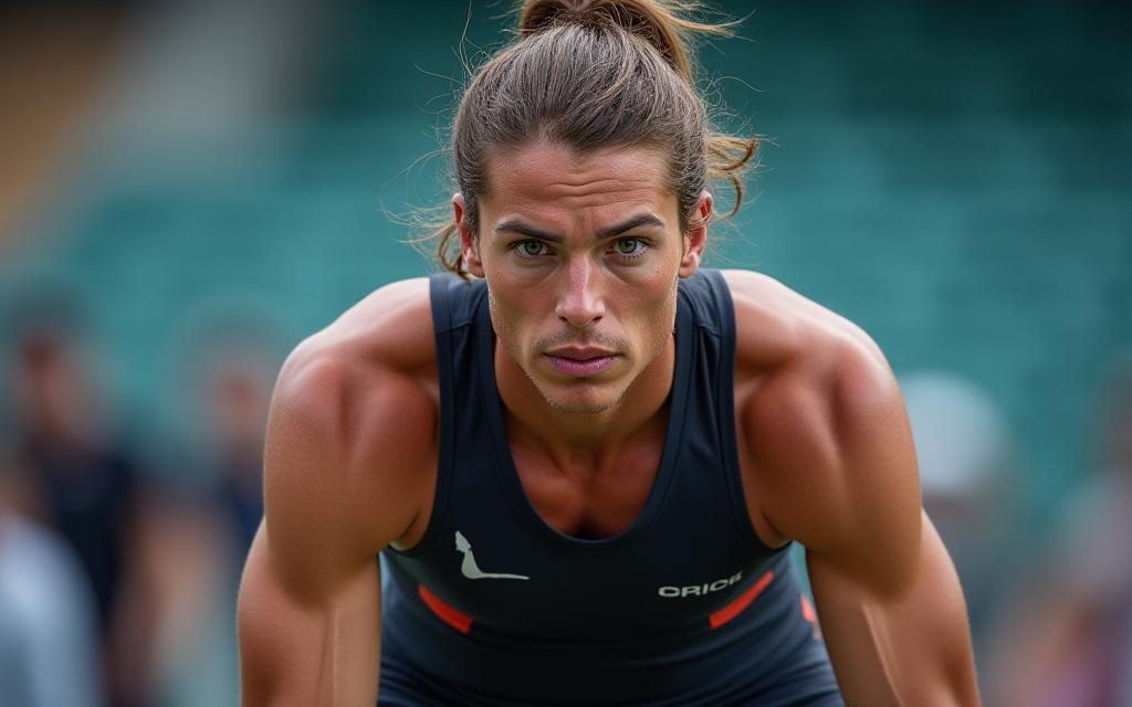 A focused athlete ready for peak performance